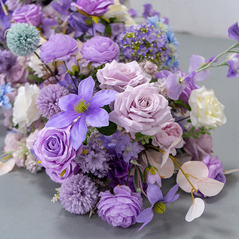 Amethyst：2023 New Long strip flower row trailing long table table arrangement table flower R258 Rose Morning