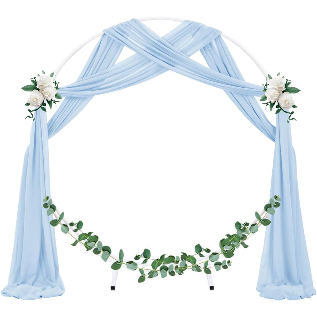 Baby Blue Wedding Arch Draping Fabric 2 Panels