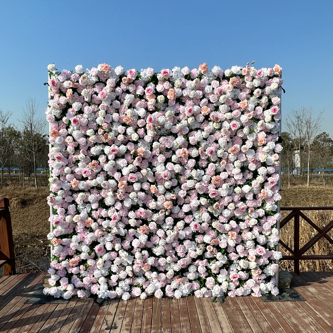 ULB003：3D Unique Limited Fabric Artificial rolling up curtain flower wall （The ONLY ONE piece in the world）