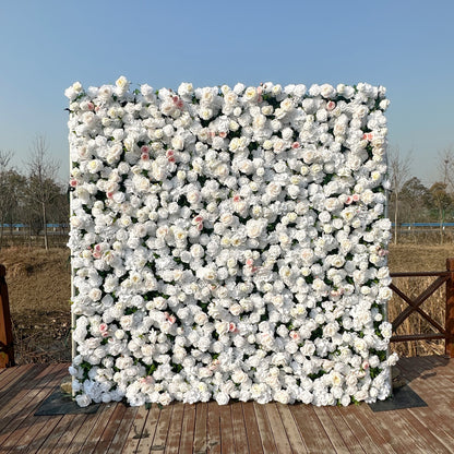 ULC006：3D Unique Limited Fabric Artificial rolling up curtain flower wall （The ONLY ONE piece in the world）