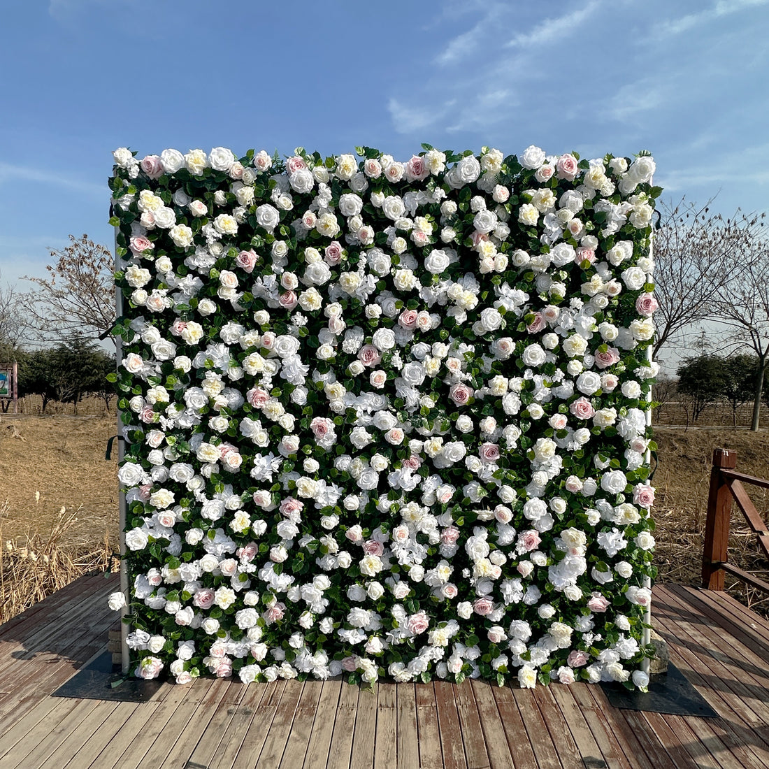 ULA007：3D Unique Limited Fabric Artificial rolling up curtain flower wall （The ONLY ONE piece in the world）