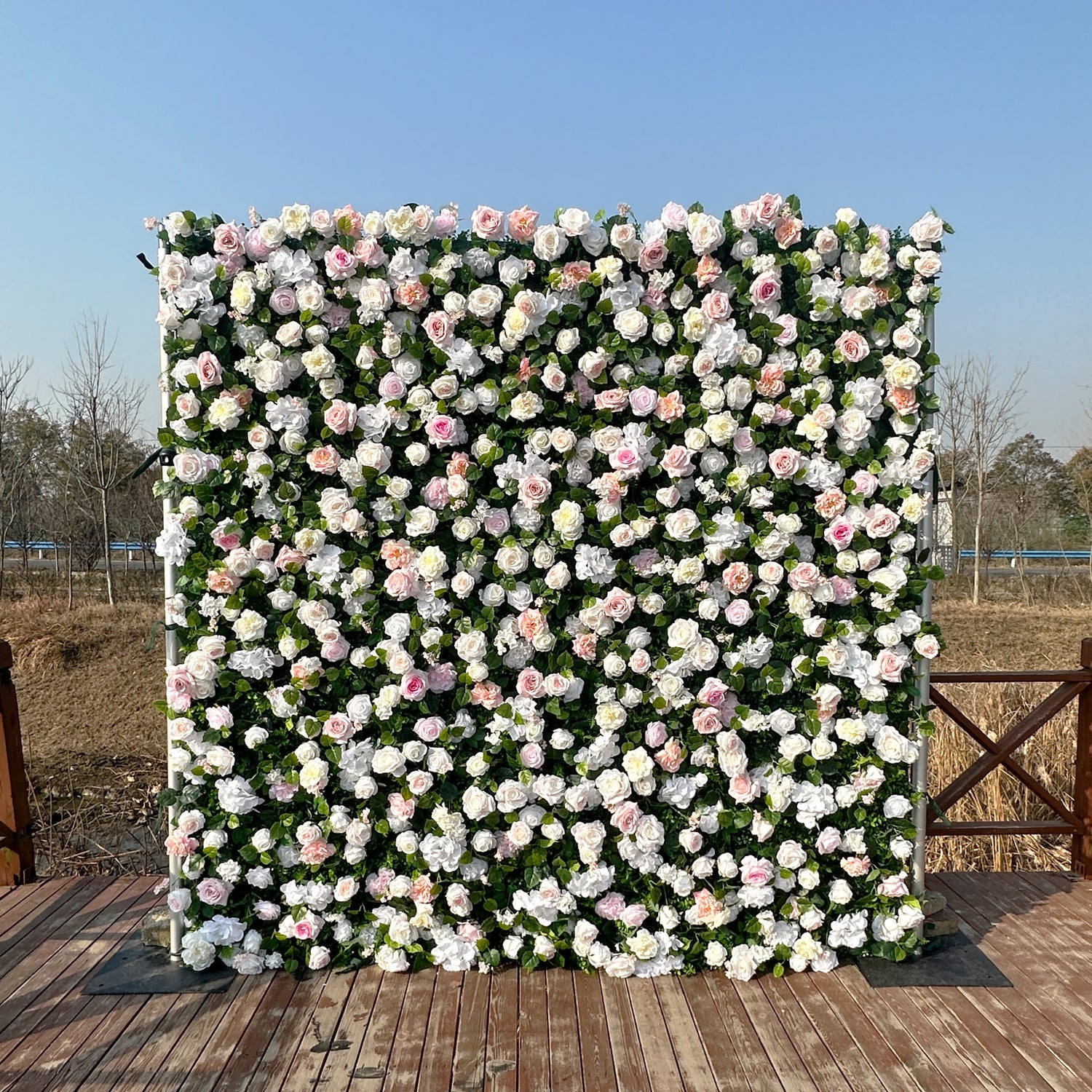 ULA005：3D Unique Limited Fabric Artificial rolling up curtain flower wall （The ONLY ONE piece in the world）