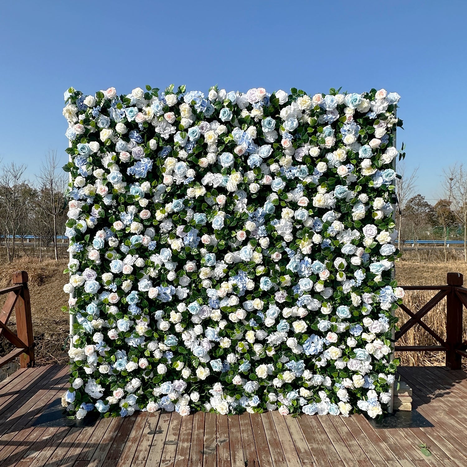 ULA006：3D Unique Limited Fabric Artificial rolling up curtain flower wall （The ONLY ONE piece in the world）