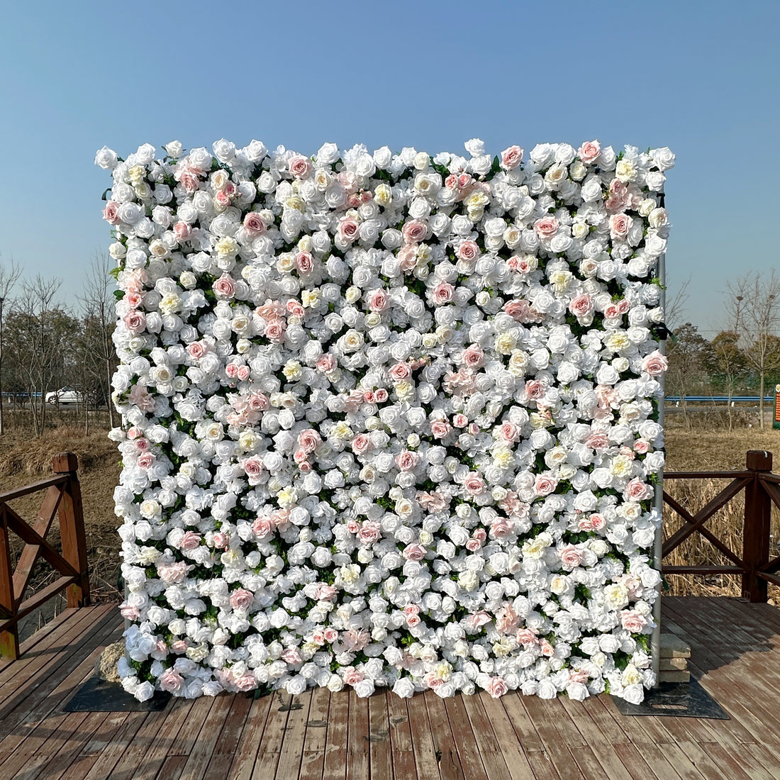 ULB010：3D Unique Limited Fabric Artificial rolling up curtain flower wall （The ONLY ONE piece in the world）