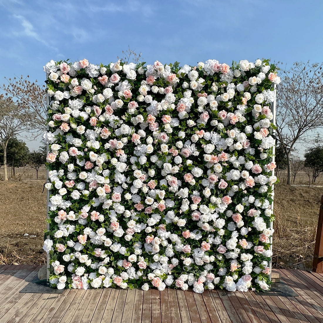 ULA002：3D Unique Limited Fabric Artificial rolling up curtain flower wall （The ONLY ONE piece in the world）