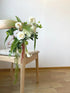 Green Chairback floral wedding chair decoration -R164 Rose Morning