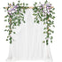 Y008: Wedding Arch Flowers with Two-Panel Drape(Pack of 4) Rose Morning