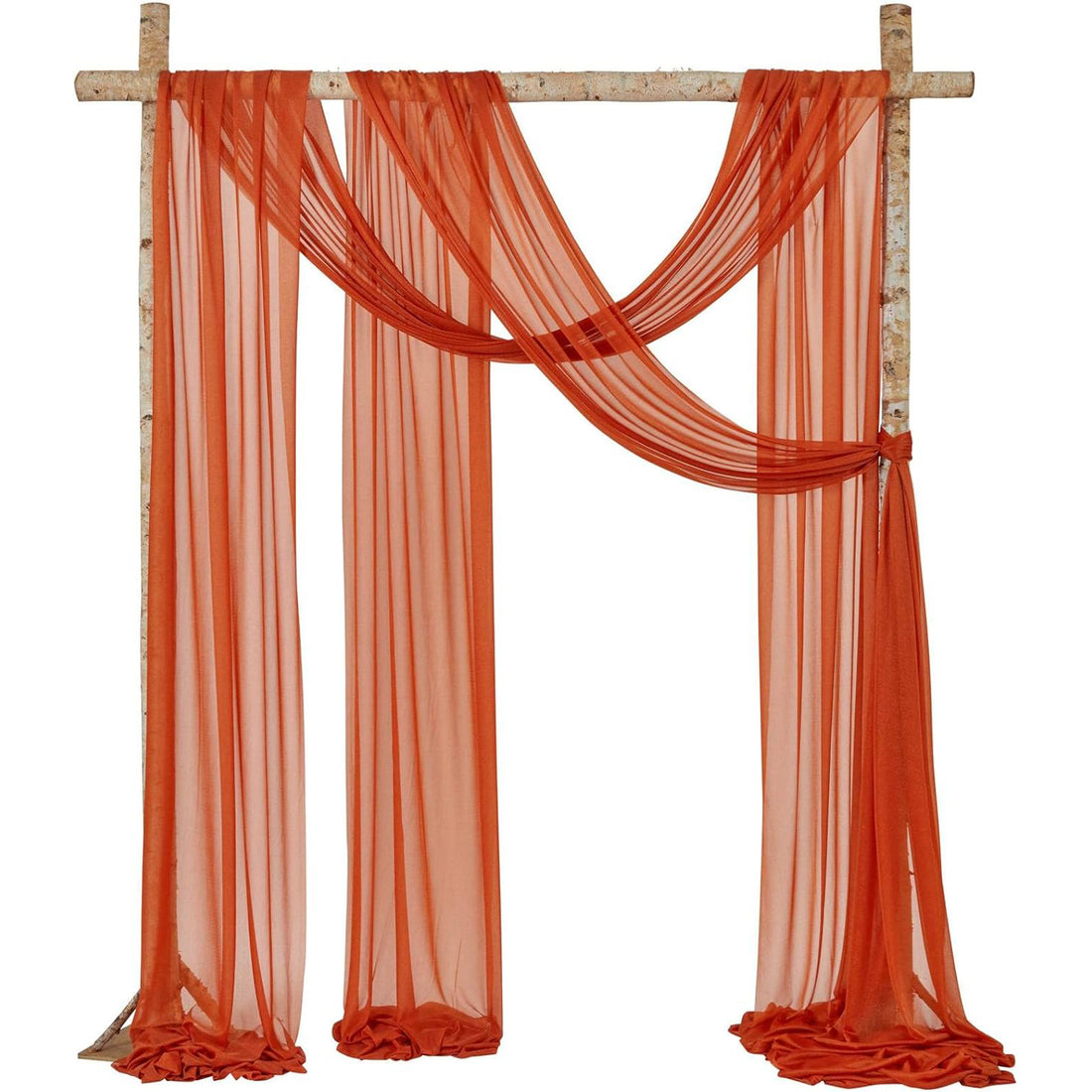 Burntorange 32.8Ft Wedding Arch Draping Fabric Rose Morning