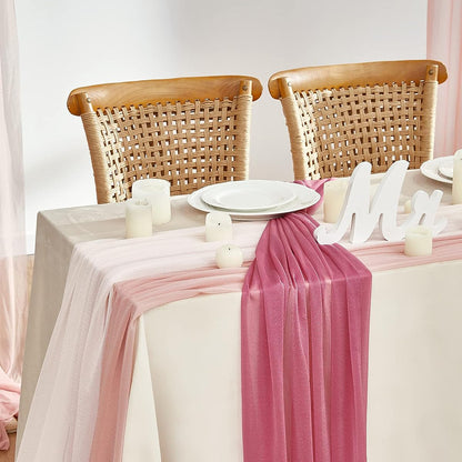 Beanpastepink 3 Panels Wedding Arch Draping Fabric Rose Morning