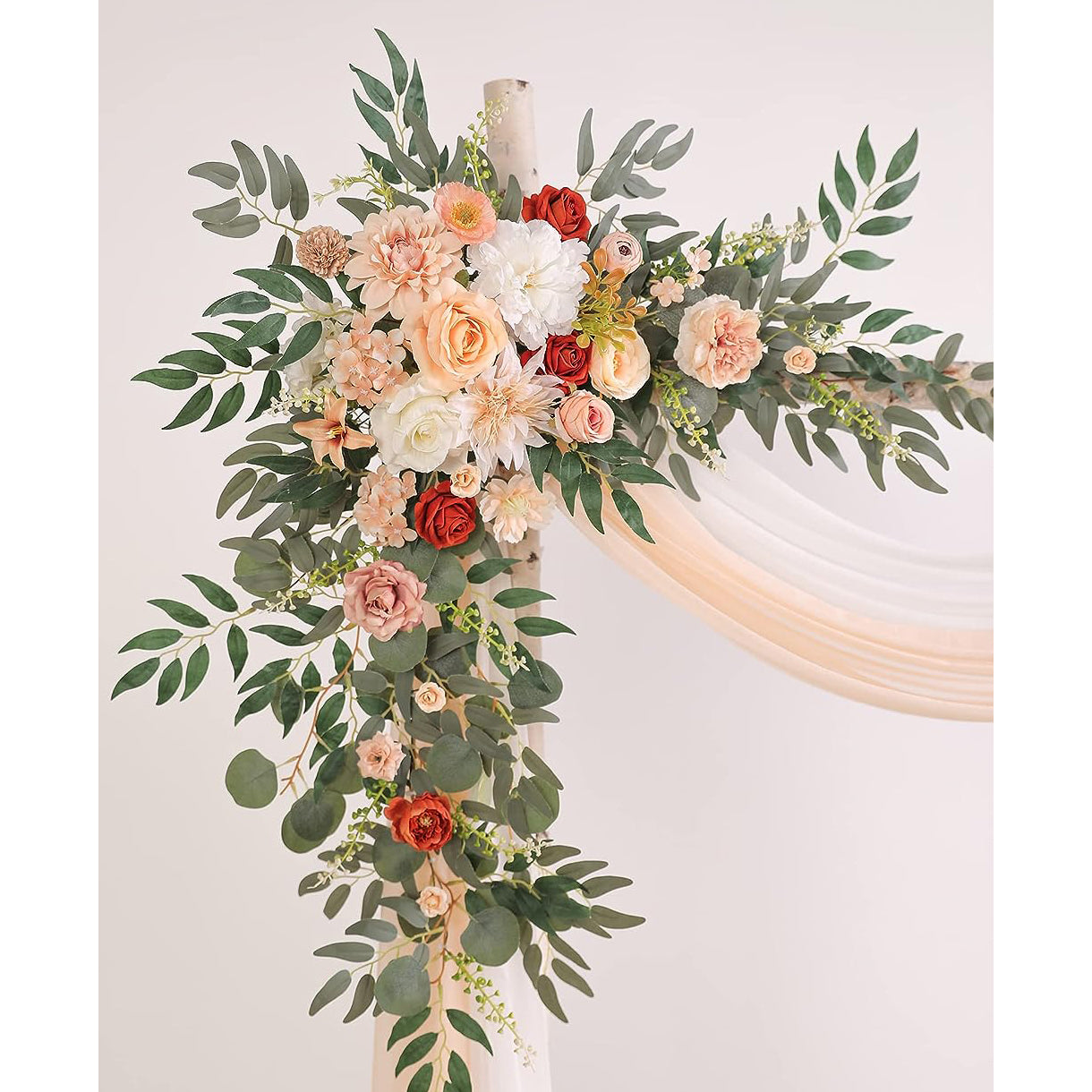 Y021:  Champagne Wedding Arch Flowers Kit (Pack of 4) Rose Morning