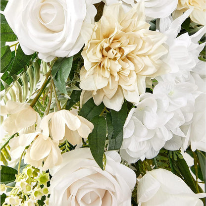 Y012:  White &amp; Ivory Wedding Arch Flowers Kit (Pack of 4) Rose Morning