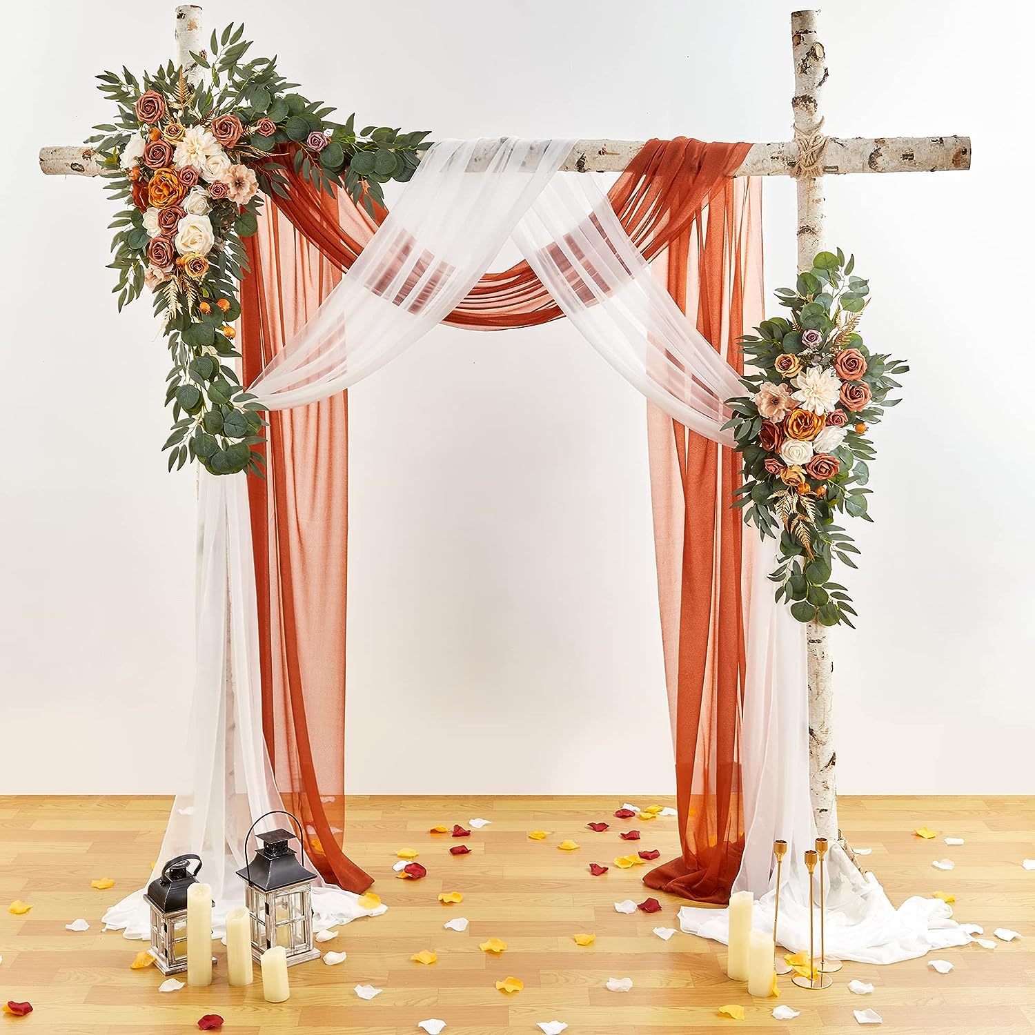 Y011: Wedding Arch Flowers Kit (Pack of 4) Rose Morning
