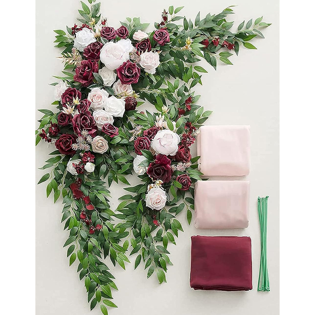 Red Wedding Arch Flowers Kit Pack of 5 Rose Morning