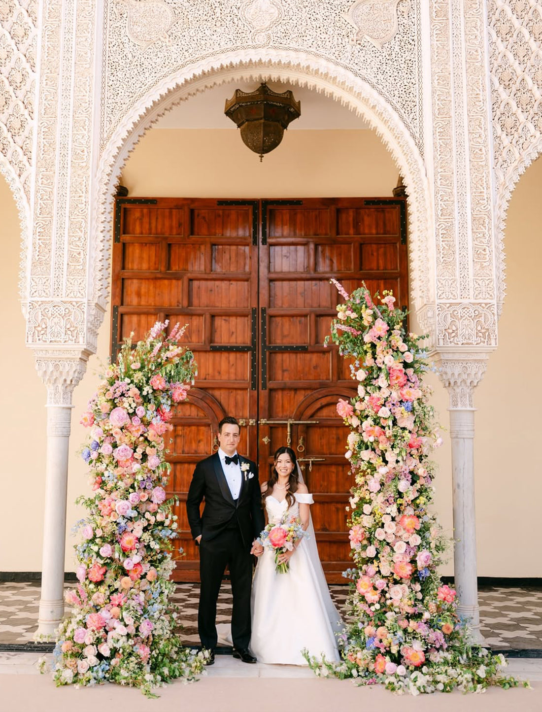 Custom Floral Arch – Style 008:2025 New Wedding Party Background Floral Arch Decoration