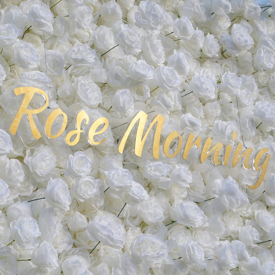 Angel:5D Fabric Artificial rolling up curtain flower wall
