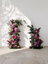 Arellyra: Wedding Background Arch Pillar Decorative Flower Row Excluding Frame — front view