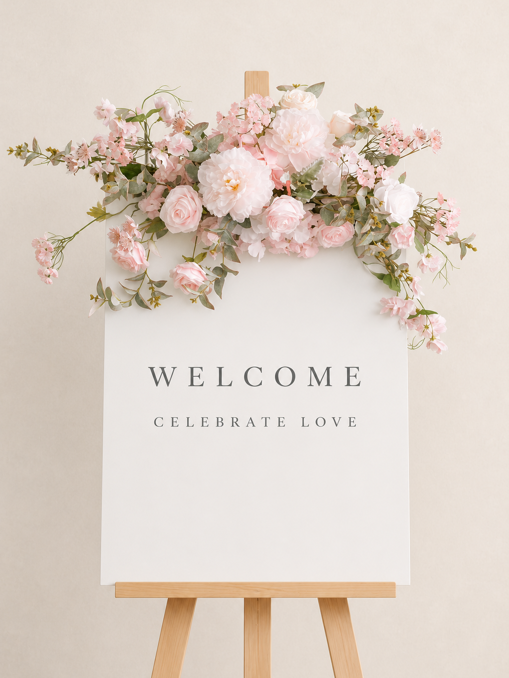 Avelisse-Wedding Welcome Flower Set In Blush Color
