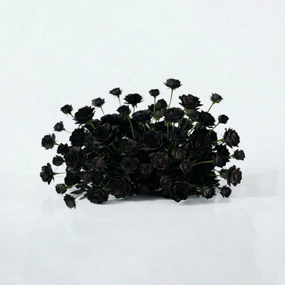 Avenya: Midnight Black Flower Heart Arch Decroation for Luxury Events &amp; Parties