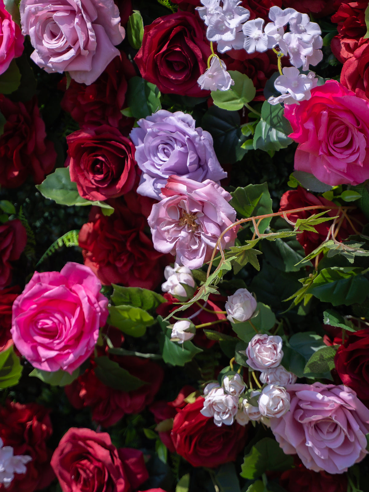 Valerisse: 3D Fabric Artificial Zip Up Curtain Flower Wall For Wedding and Events Decoration