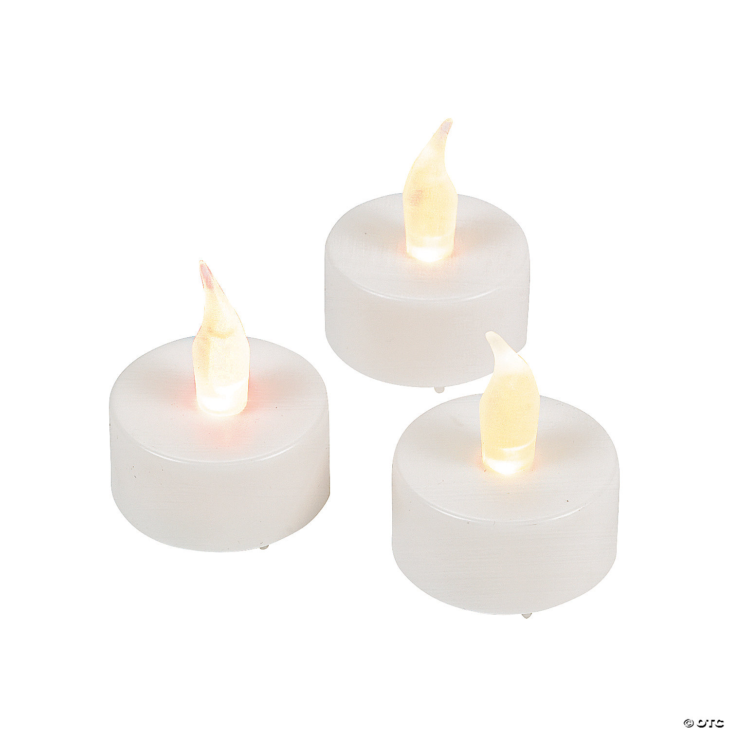 Wedding and Event Decorative White Battery-Operated Candle Set Rose Morning