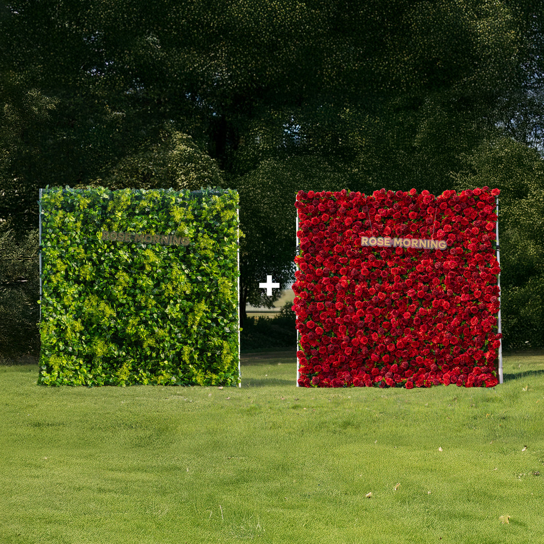 CP Hot Sale Greenery with Luna wall:Fabric Backdrop Artificial rolling up flower walls
