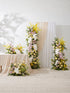 Caliva: Wedding Full Floral Decor Set Arch Aisle Table Flower Arrangement for Romantic Weddings & Proposals — front view