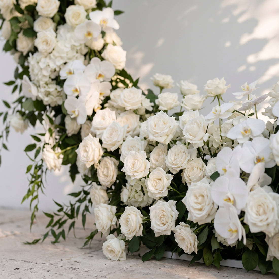 Calrielle Round Arch 2026 New Wedding Party Background Floral Arch Decoration