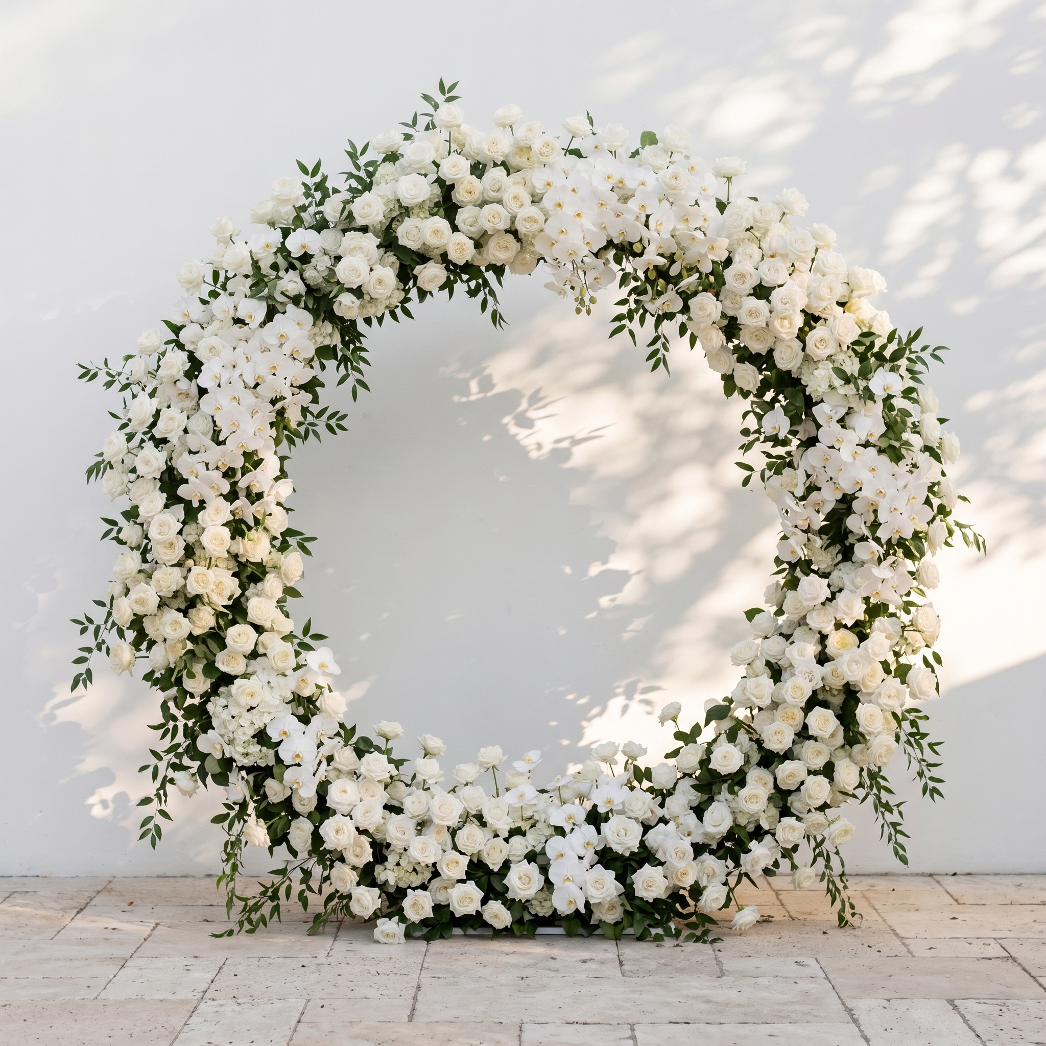 Calrielle Round Arch 2026 New Wedding Party Background Floral Arch Decoration
