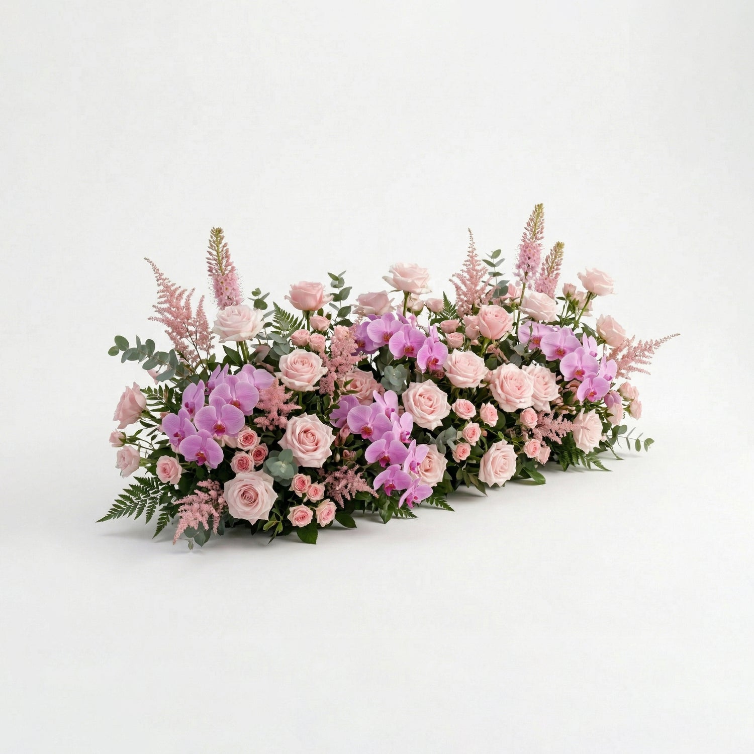 Calyra: Lush Pink &amp; Lavender Heart-Shaped Floral Arch for Elegant Garden Wedding &amp; Proposal Party