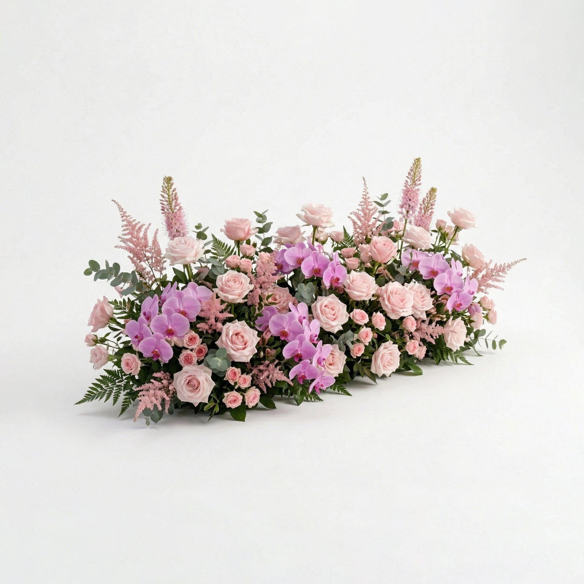 Calyra: Lush Pink &amp; Lavender Heart-Shaped Floral Arch for Elegant Garden Wedding &amp; Proposal Party