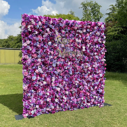 Casa：5D Fabric Artificial rolling up curtain flower wall