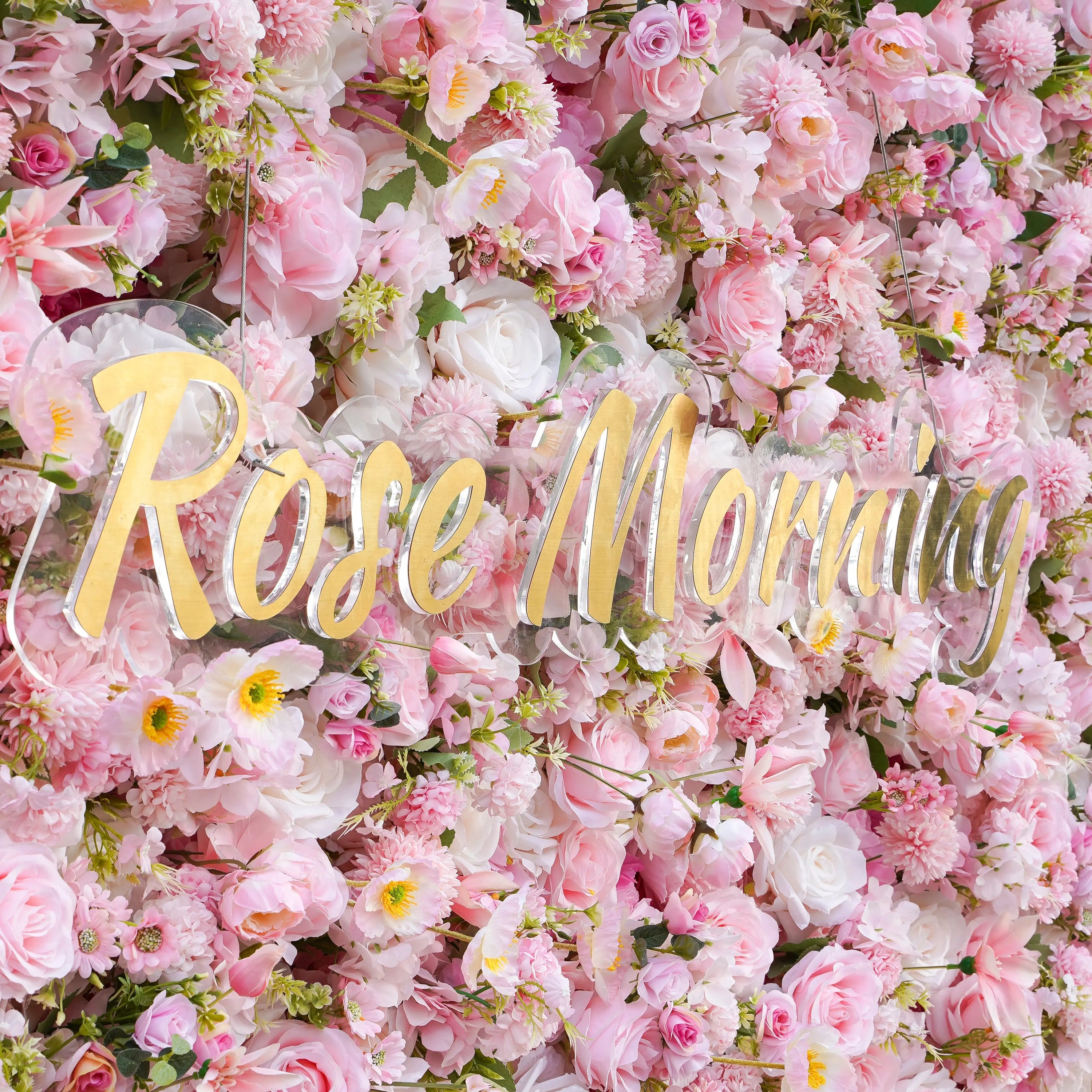 CiCi：5D Fabric Artificial Flower Wall Rolling Up Curtain Flower Wall (Ready to Ship)