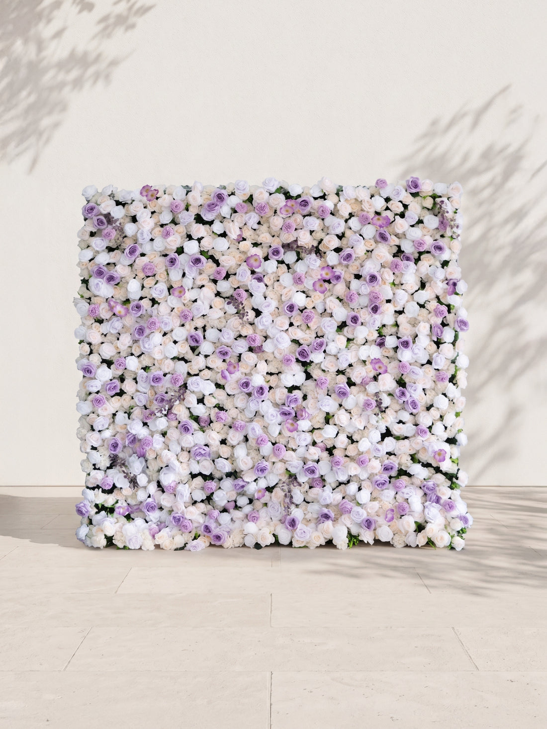 Cirelsira 5D Fabric Artificial rolling up curtain flower wall — front view