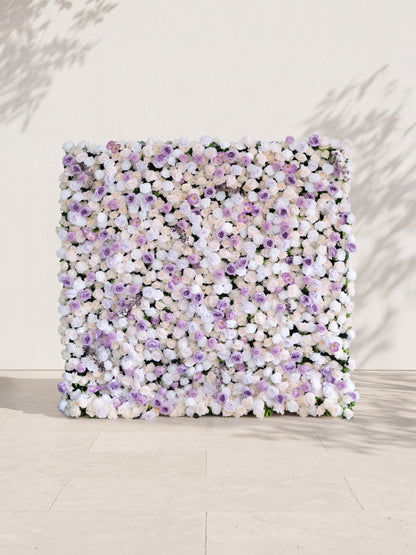 Cirelsira 5D Fabric Artificial rolling up curtain flower wall — front view