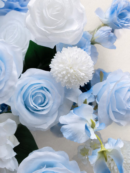 Cirrus 2026 New Design White Blue Hanging Floral Arrangement