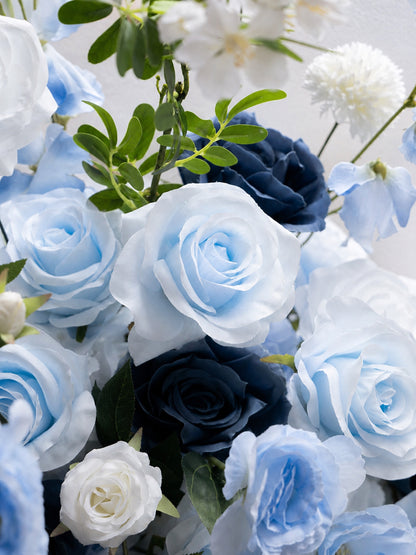 Cirrus 2026 New Design White Blue Hanging Floral Arrangement