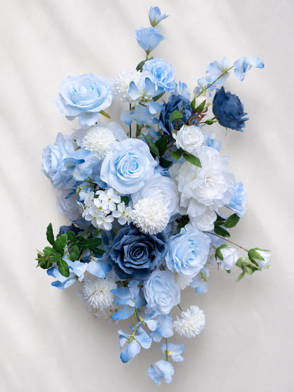 Cirrus 2026 New Design White Blue Hanging Floral Arrangement