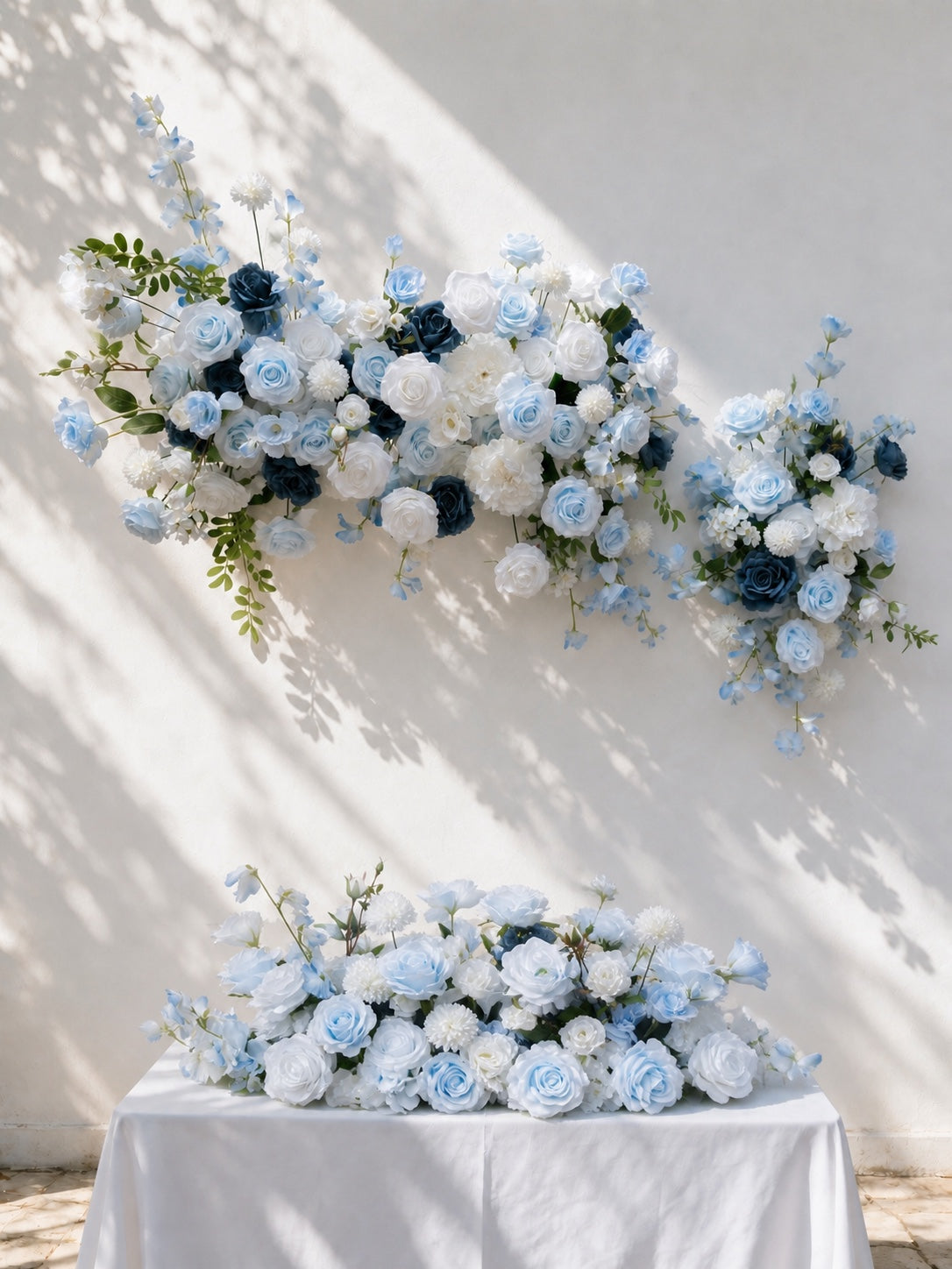 Cirrus 2026 New Design White Blue Hanging Floral Arrangement