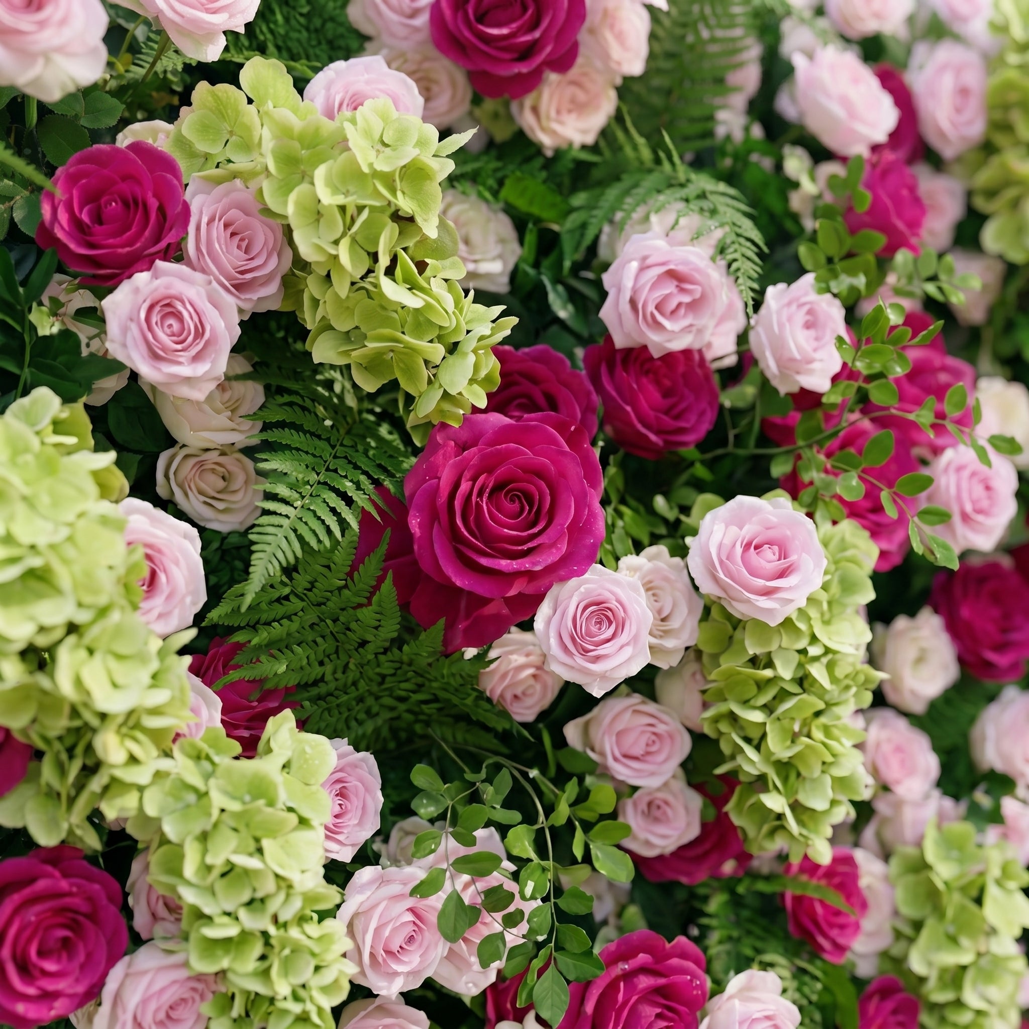 Cloravia: Premium 5D Dusty Rose &amp; Lavender Silk Floral Wall Roll-Up Backdrop for Romantic Vintage Events