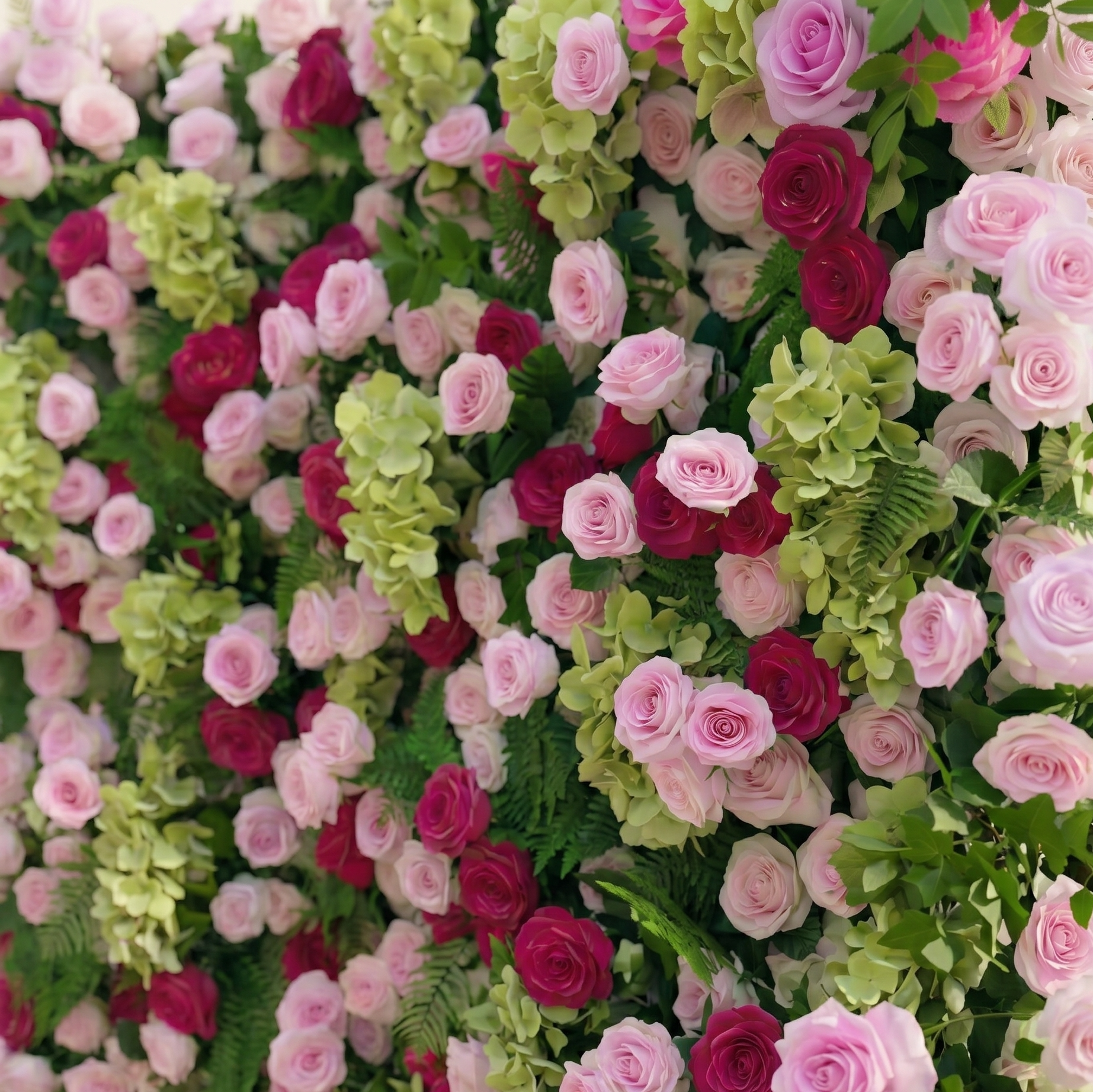 Cloravia: Premium 5D Dusty Rose &amp; Lavender Silk Floral Wall Roll-Up Backdrop for Romantic Vintage Events