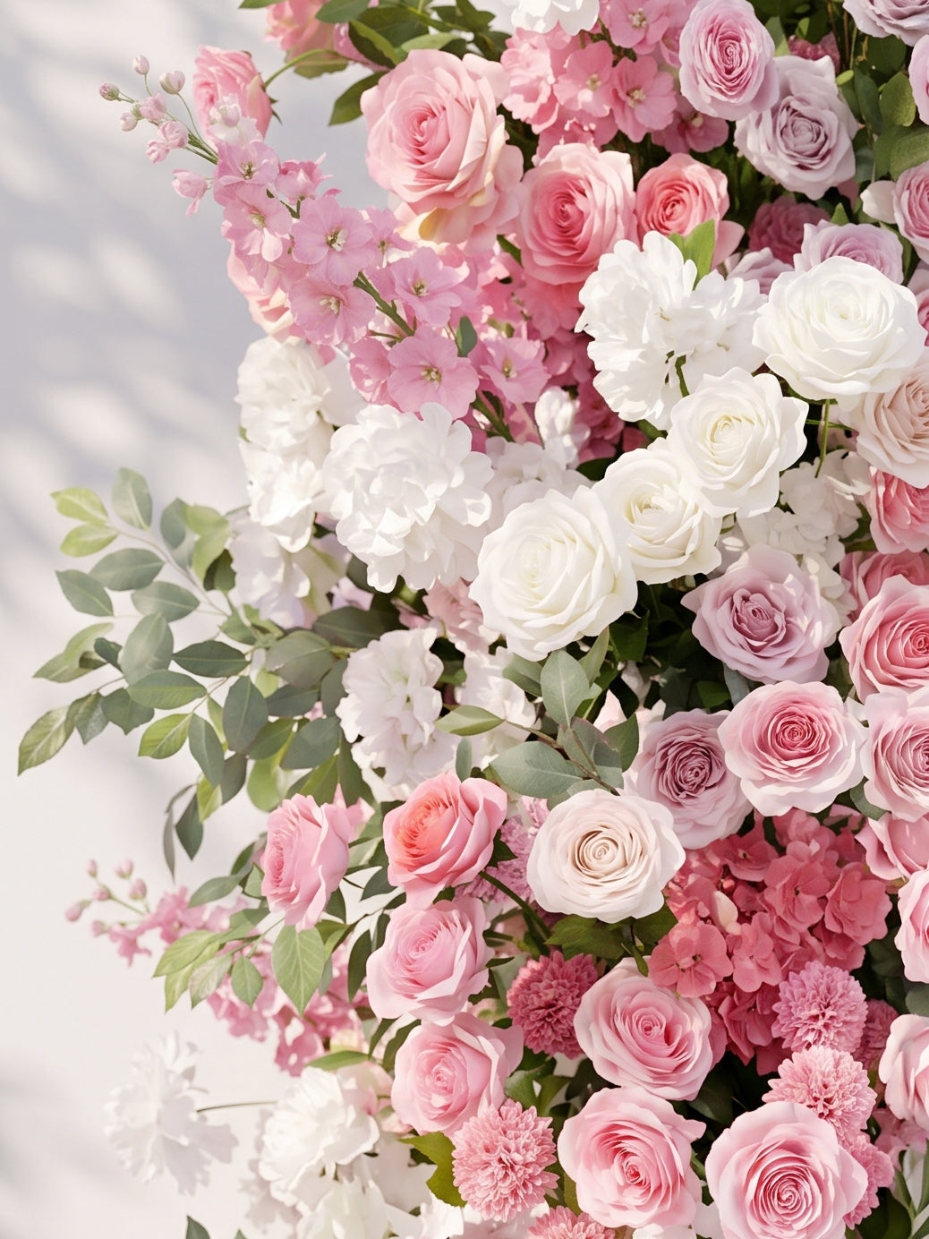 Clorelle: Wedding Background Arch Pillar Decorative Flower Row Excluding Frame — floral detail