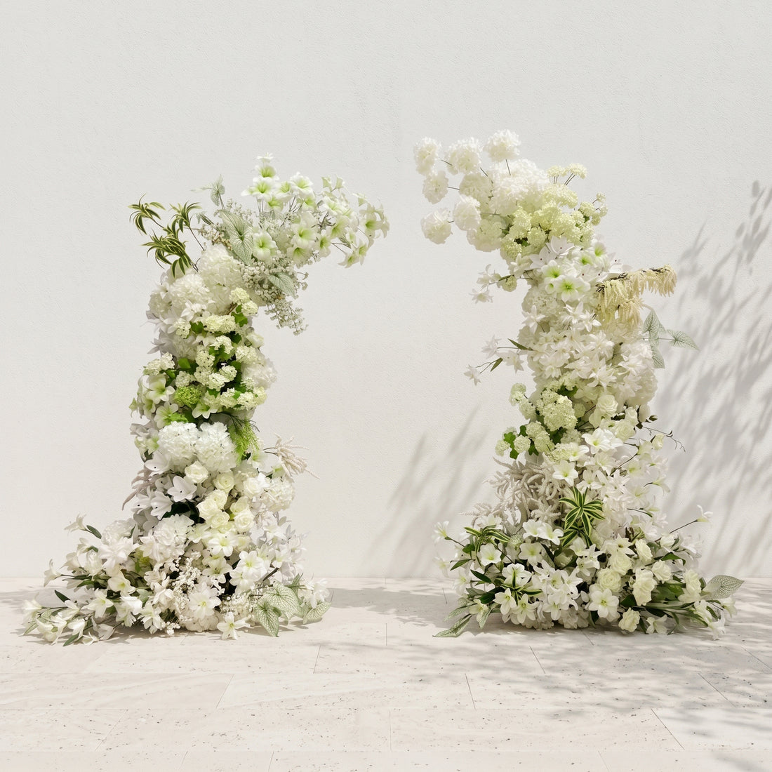 Clorova:Luxury and Classic White Color Flower Arch for Weddings&amp;Event Decor Including Frame clorova front