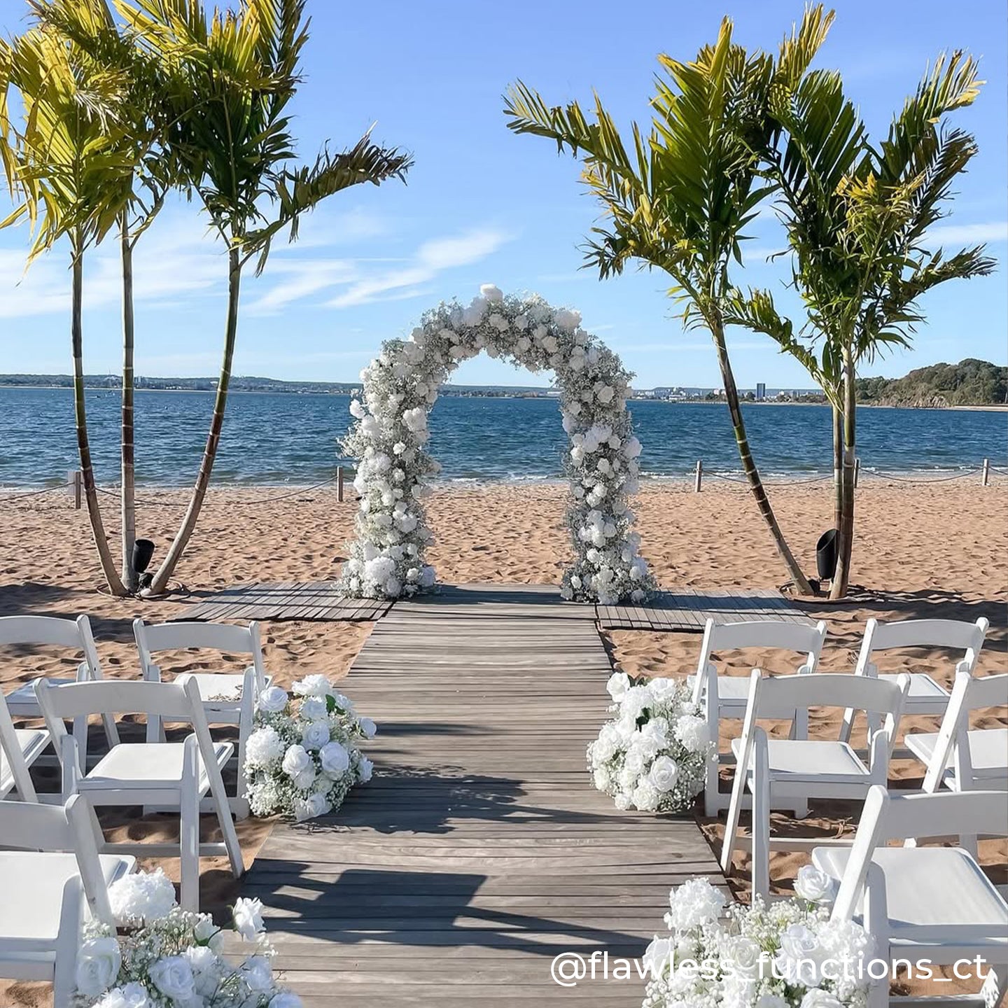 Colee : 2026 New White Babybreath and Roses Flower arch for Wedding Party Background Decoration Including Frame