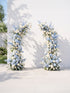 Coria Luxury Horn Shaped Flower Arch with Frame for Wedding Party Event Backdrop Decoration — front view