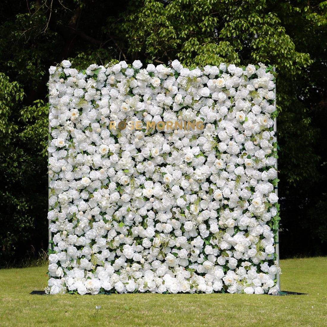 Corina:5D Fabric Artificial rolling up curtain flower wall (Ready to ship) Rose Morning