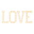 Event Decoration Wooden Large 3ft Tall LED Marquee LOVE Rose Morning