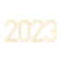 Event Decoration Wooden Large 3ft Tall LED Marquee Number 2023 Rose Morning