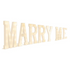 Event Decoration Wooden Large 3ft Tall LED Marquee Letter MARRY ME Rose Morning