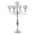 Wedding and Event Decoration Silver Five Arm Head Candle Holder Rose Morning