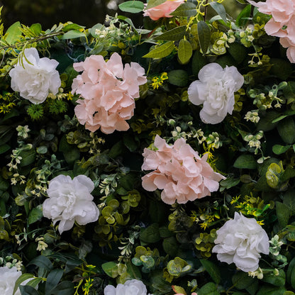 Lin:2D Fabric Artificial rolling up curtain flower wall 8ft x 8ft for weddings and events decoration（Only USA））